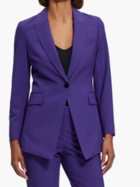Theory Purple Tailored Blazer